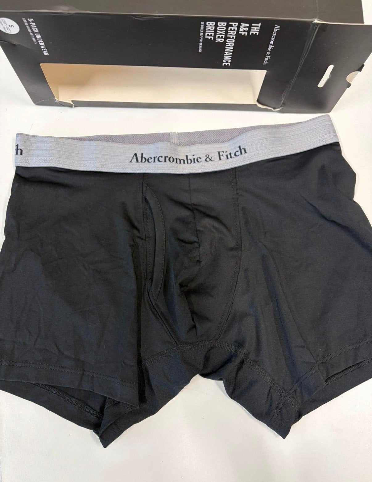 Abercrombie Microfiber Performance Boxer, Verzenden, Zwart, Boxer