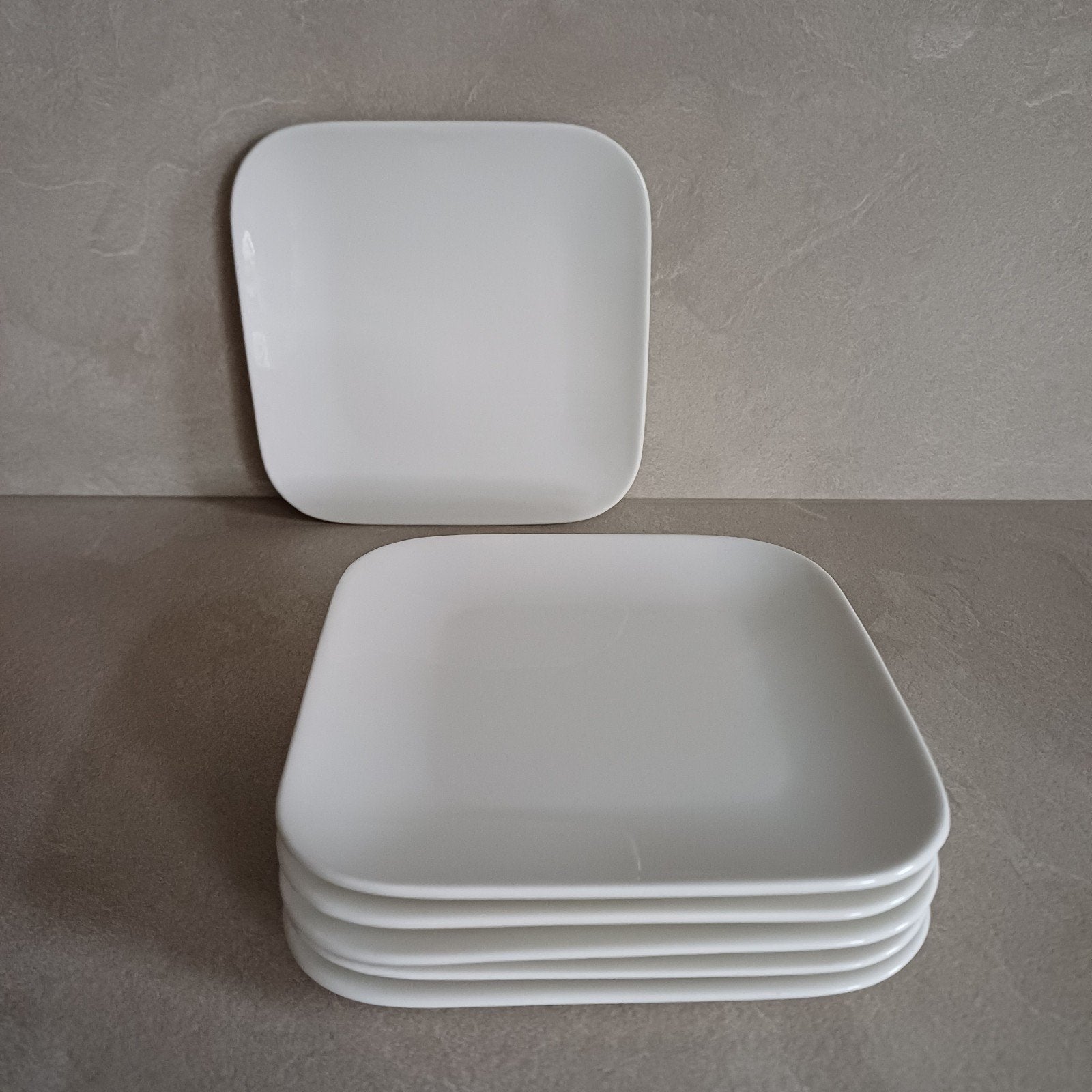 Te koop: 6 vierkante cake-/ gebaksbordjes - NIEUW, Ophalen, Nieuw, Bord(en), Overige stijlen