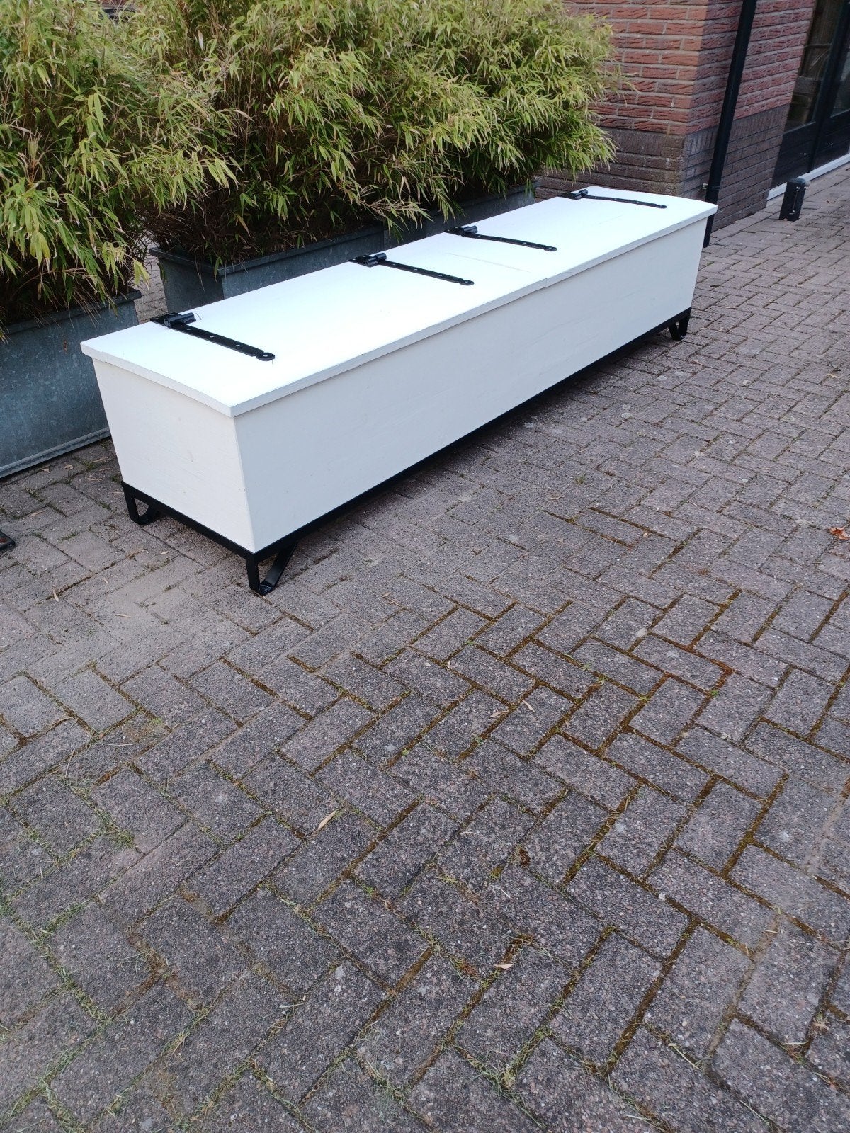 Grote robuuste industriële landelijke opbergkist, Huis en Inrichting, Woonaccessoires | Kisten, Ophalen
