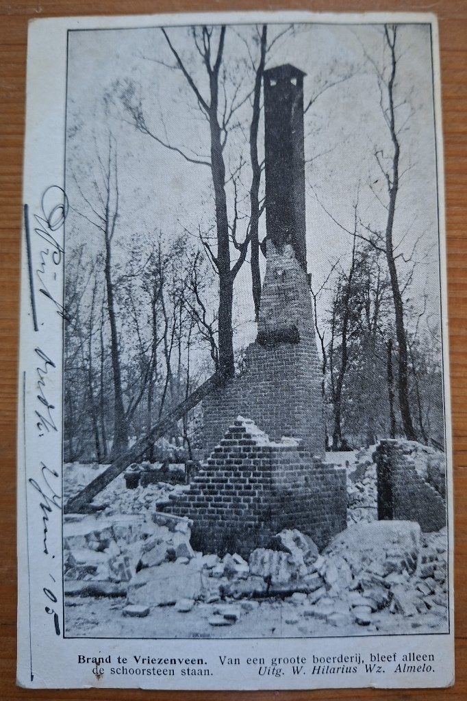 Brand te Vriezenveen, Verzenden, Voor 1920, Gelopen, Overijssel