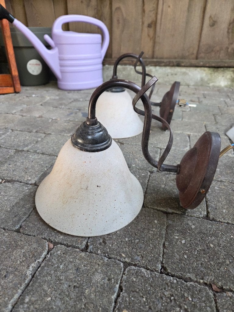 Wandlampen, Ophalen, Gebruikt, Wandlamp, Bruin