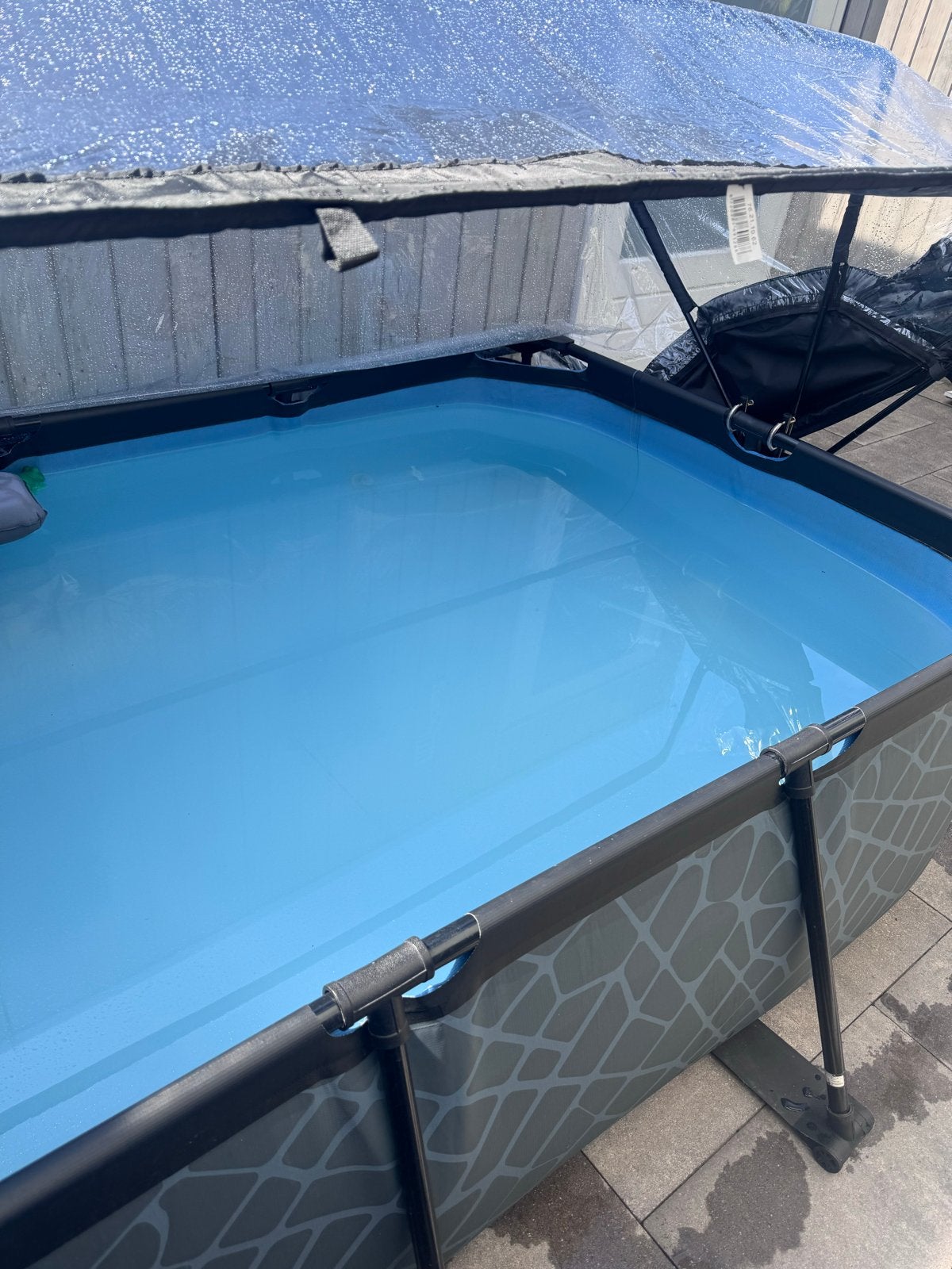 EXIT Opzetzwembad met overkapping, Tuin en Terras, Ophalen, Gebruikt, Minder dan 80 cm, Minder dan 200 cm