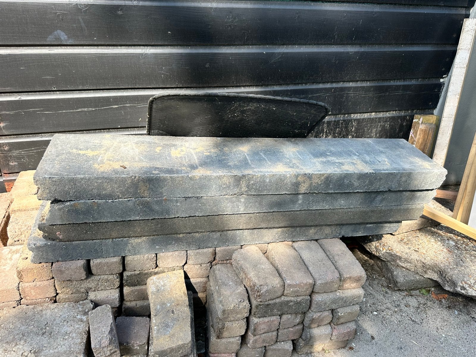 4x Gebruikte Betonnen Banden - Gratis Af Te Halen, Tuin en Terras, Grind, Keien en Split, Ophalen, Overige materialen, Gebruikt