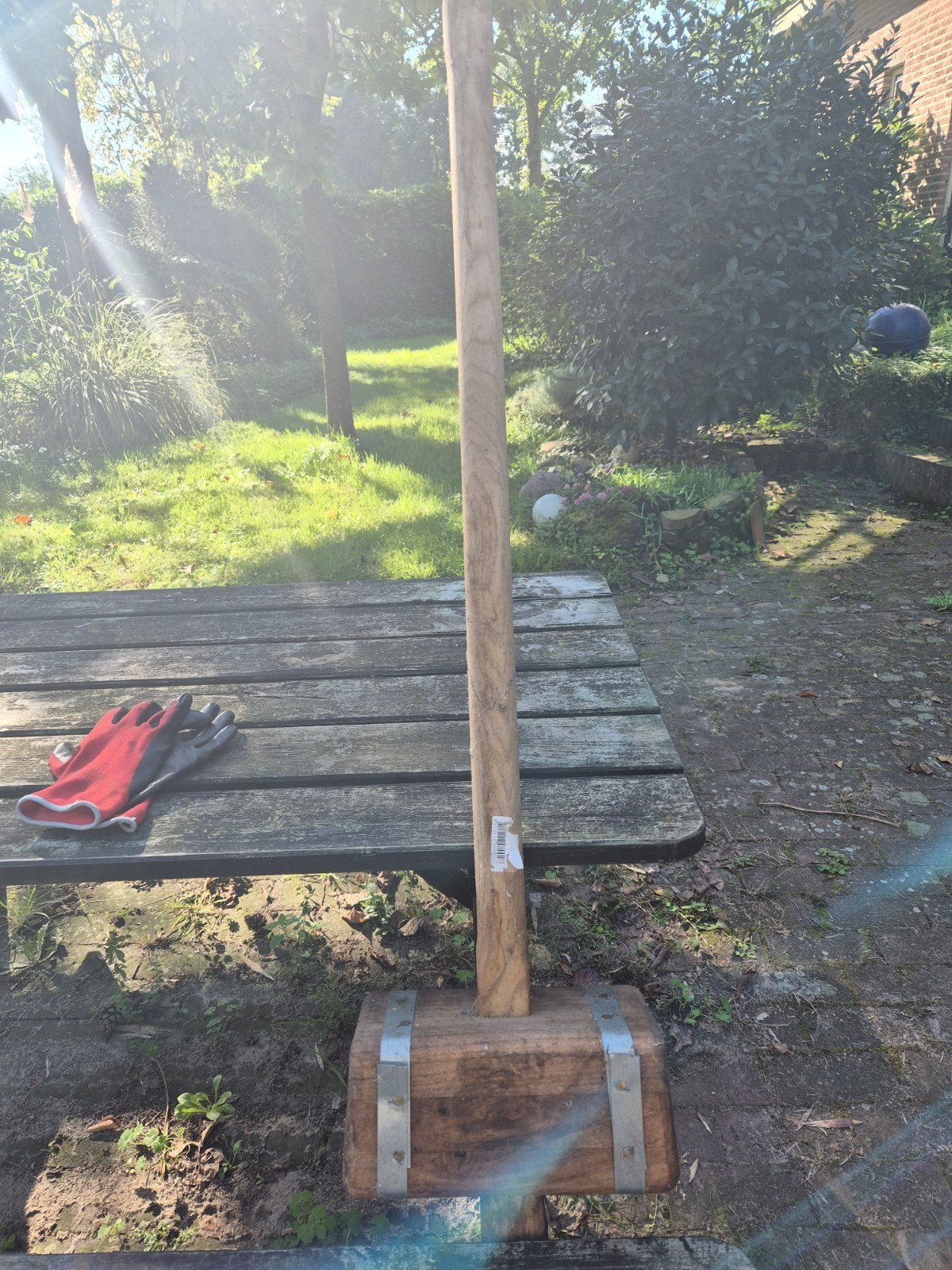 Grote houten hamer - sledge Ideaal voor zwaar werk, Ophalen of Verzenden, Gebruikt, Hamer, Overige merken