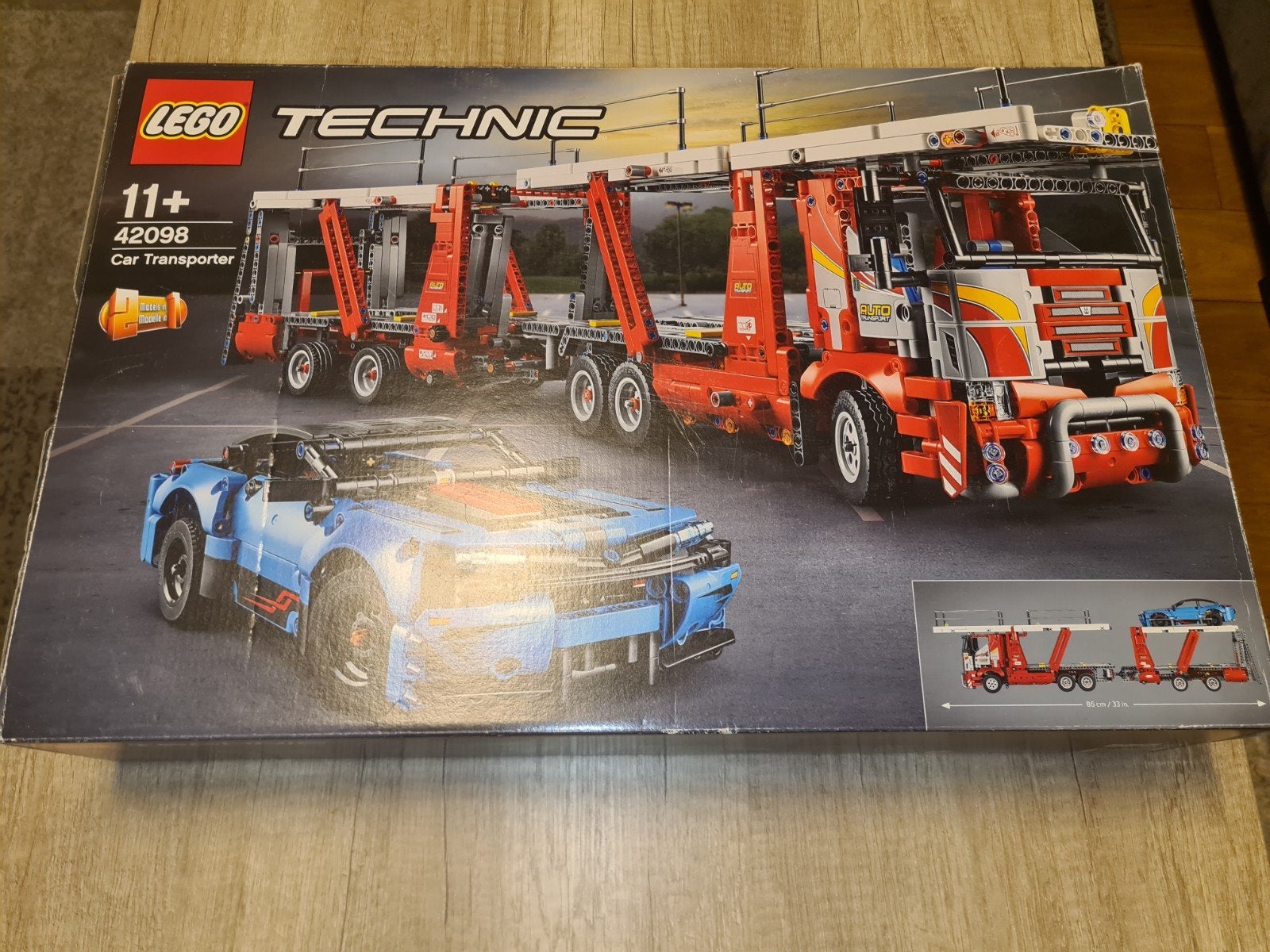 Lego technic autotransporter 42098, Lego, Ophalen of Verzenden, Zo goed als nieuw, Compleet