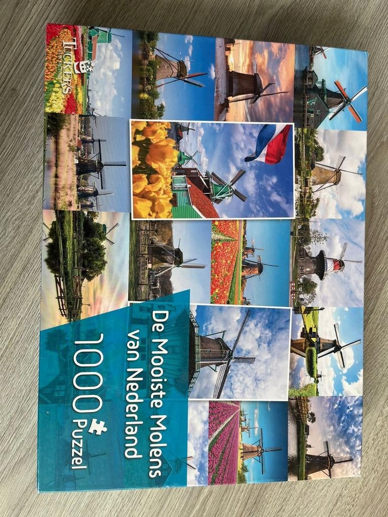 De Mooiste Molens van Nederland 1000 stukjes puzzel, Ophalen of Verzenden, 500 t/m 1500 stukjes, Zo goed als nieuw, Legpuzzel