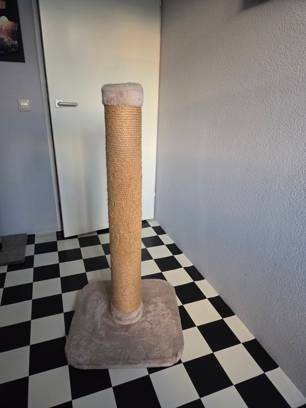 Grote krabpaal beige 120cm hoog, Ophalen, Gebruikt, Krabpaal