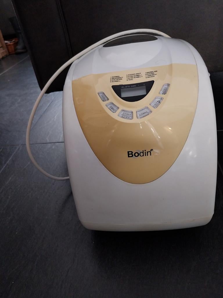 Bodin Broodbakmachine - Wit/Crème - Zo goed als nieuw, Meer dan 10 programma's, 800 tot 1200 gram deeg, Zo goed als nieuw, Ophalen