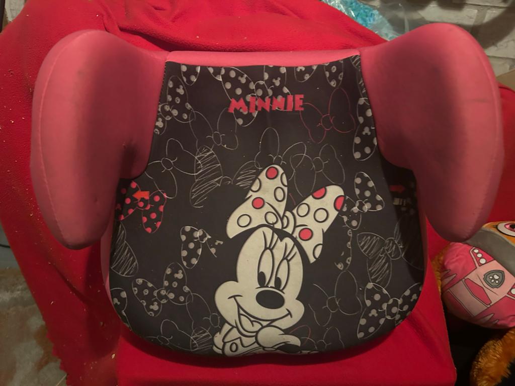 Minnie Mouse zitverhoger voor kinderen, Kinderen en Baby's, Autostoeltjes, 15 t/m 36 kg, Ophalen, Overige merken, Gebruikt