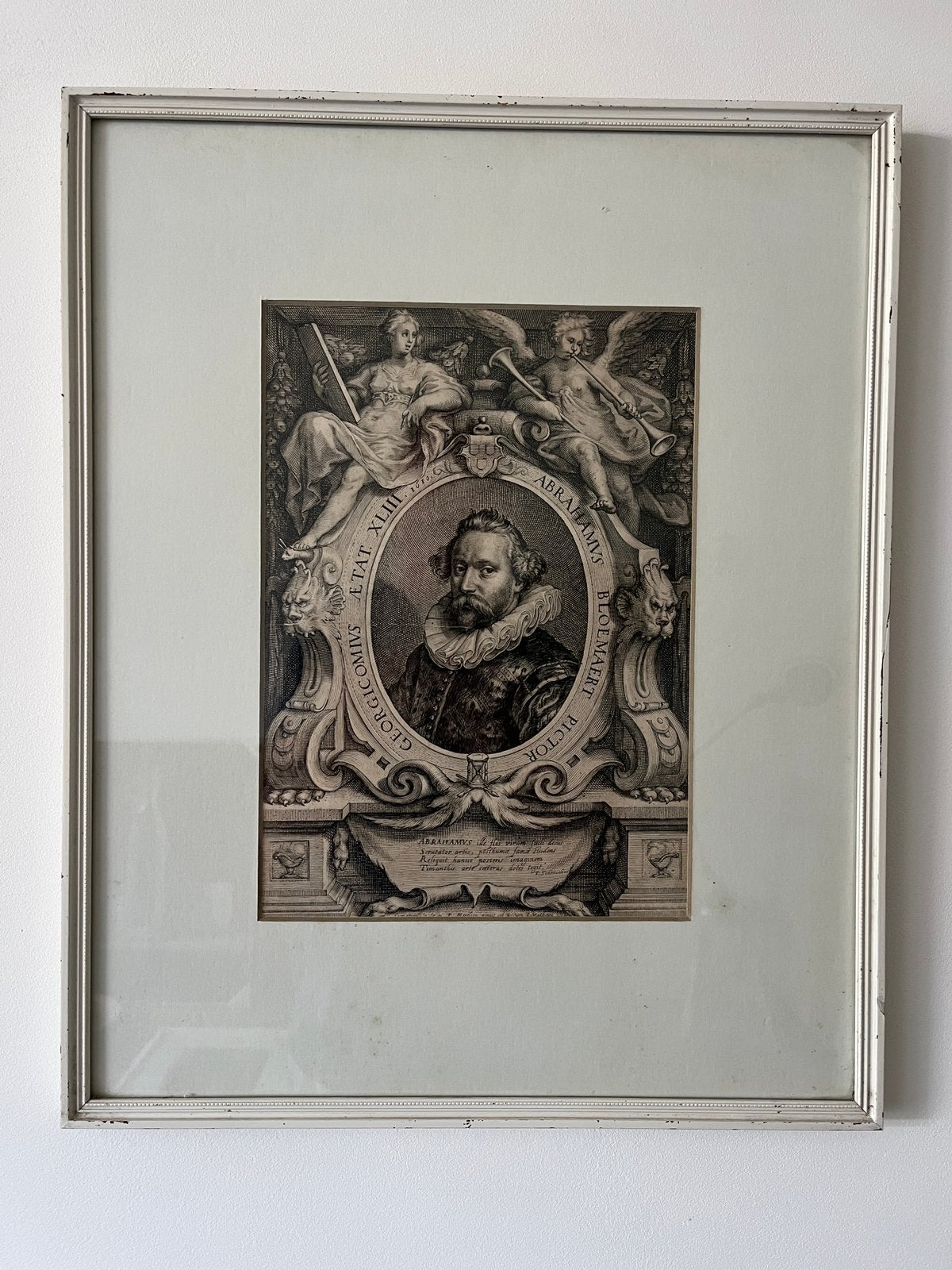 Gravure uit 1610 Jacob Matham, Antiek en Kunst, Ingelijst, Portret, Gravure, 1600 - 1699
