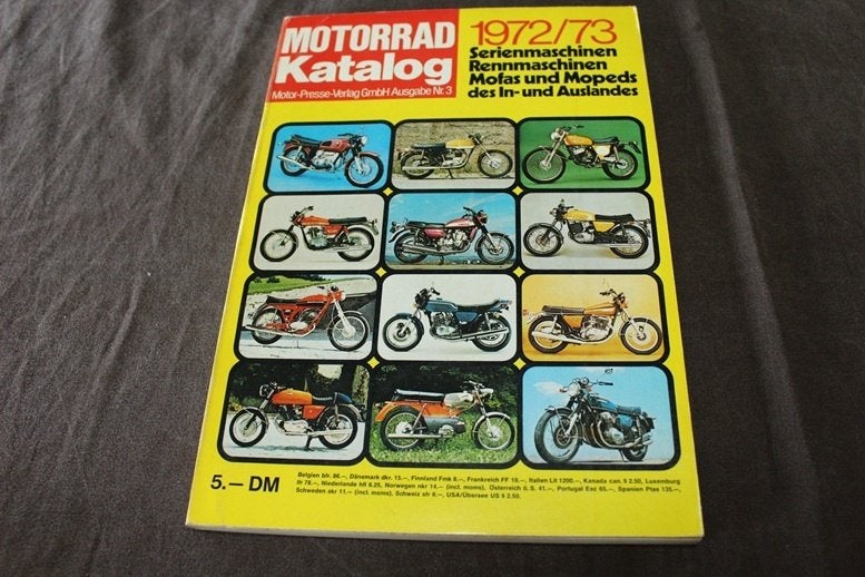 Motorrad Katalog 1972 1973 motorräder mofa's mopeds Zündapp, Ophalen of Verzenden, Gelezen