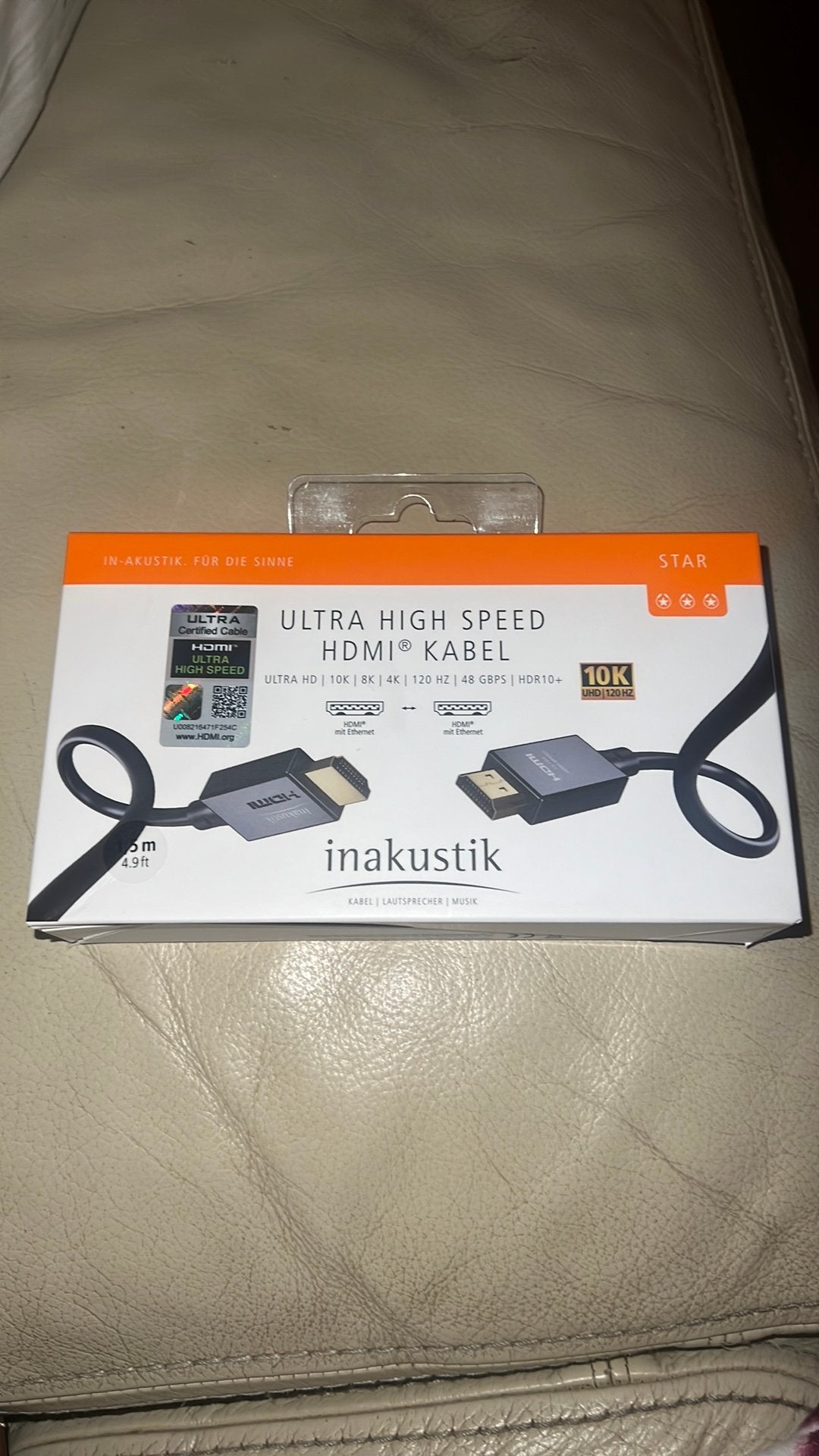 Nieuw inakustik ultra high speed hdmi kabel 1.5 meter, Audio, Tv en Foto, Ophalen, Nieuw, Minder dan 2 meter, HDMI-kabel