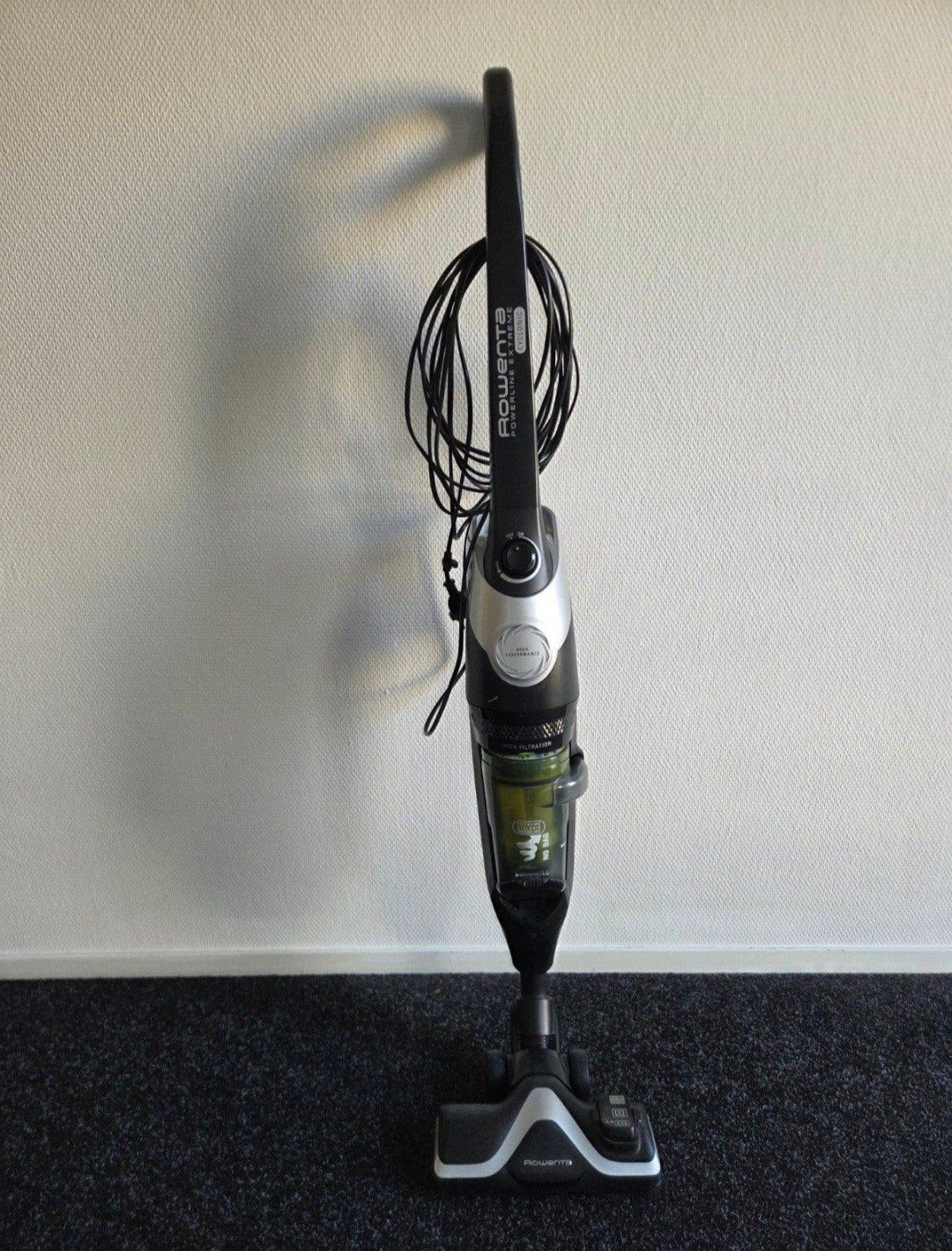 Rowenta Powerline Extreme Cyclonic Steelstofzuiger, Rowenta, Inclusief accessoires, Gebruikt, Ophalen of Verzenden