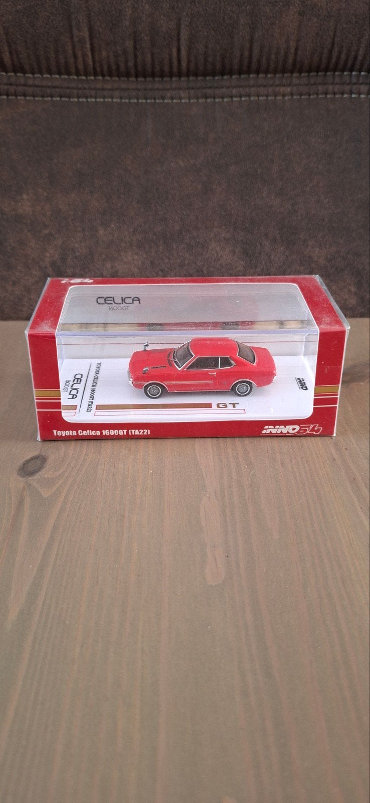 Toyota Celica 1600GT (TA22) 1/64 rood., Ophalen of Verzenden, Nieuw, Auto