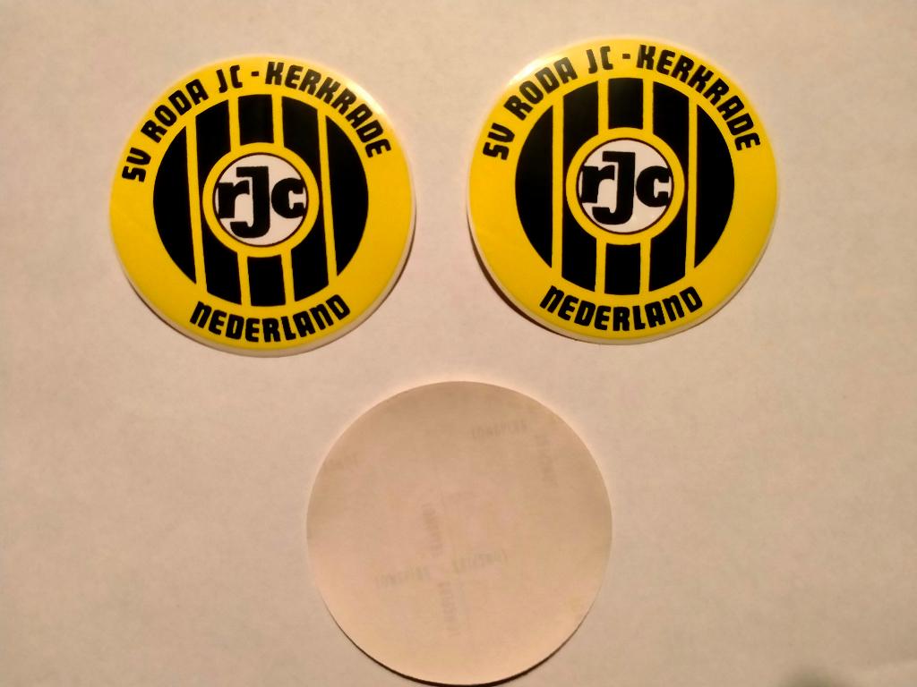 SV Roda JC Kerkrade vintage voetbal sticker club RJC, Verzamelen, Verzenden, Zo goed als nieuw, Overige typen