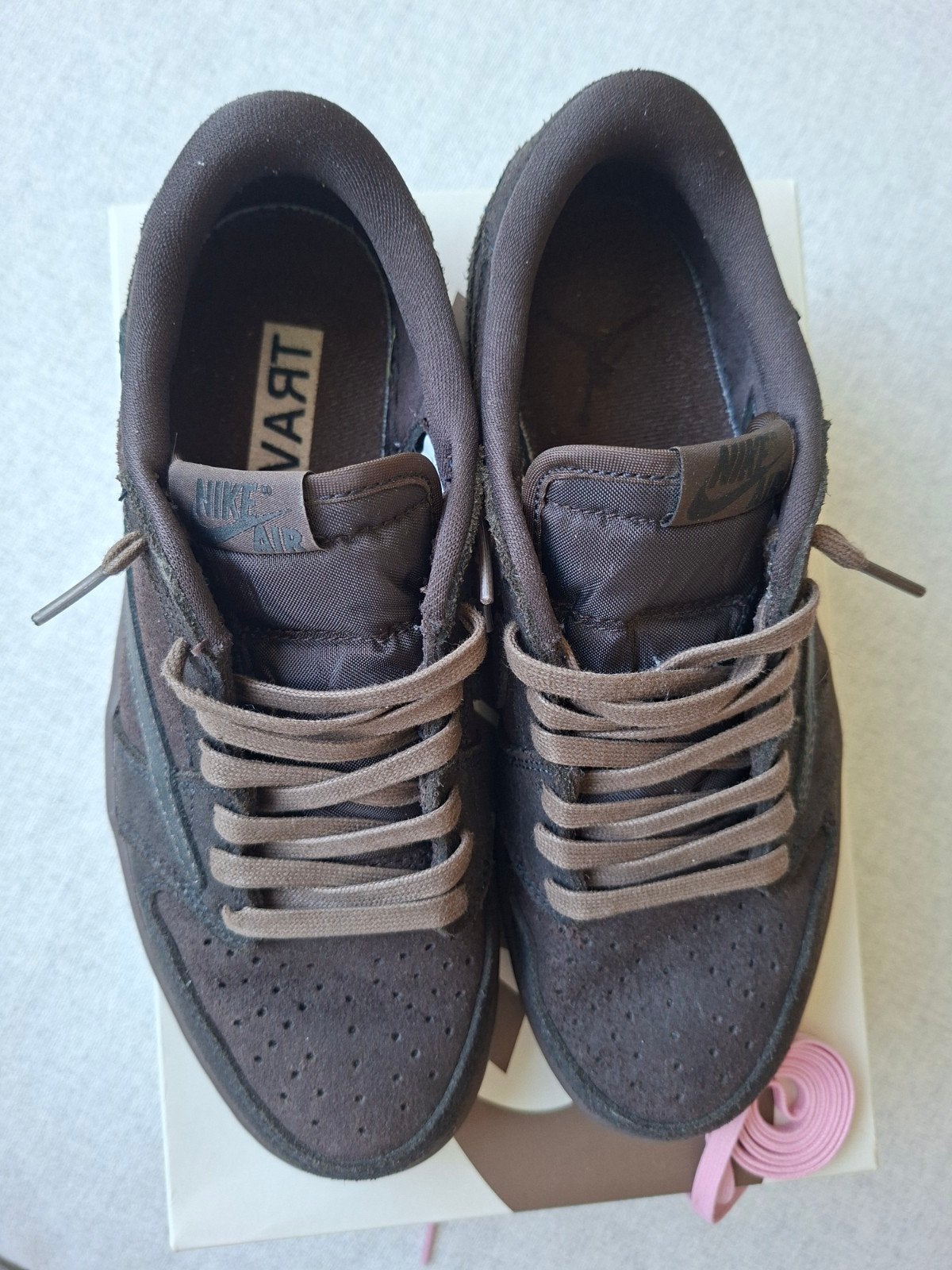 Nike Jordan 1 Low Travis Scott Reverse Mocha, Ophalen, Bruin, Nike, Nieuw