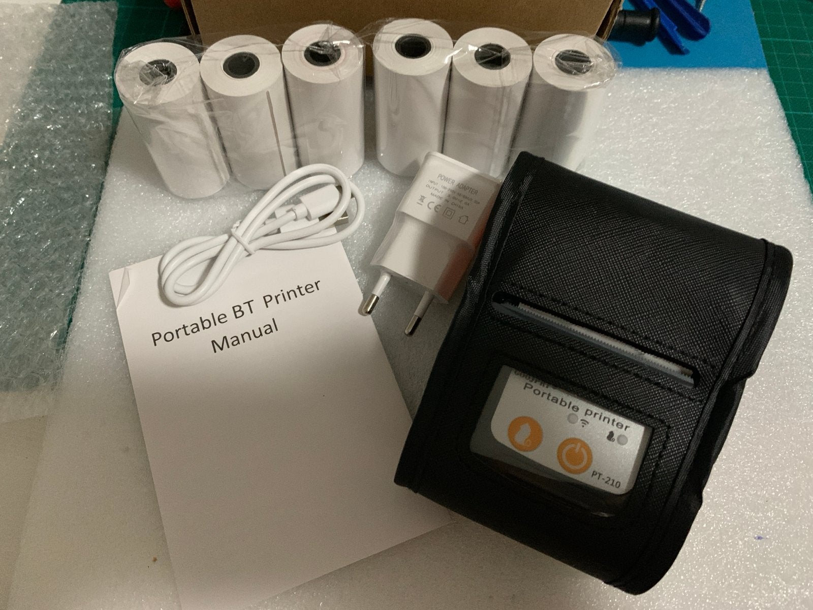 GOOJPRT PT210 Draagbare Thermische Bonprinter met Bluetooth, Zwart-en-wit printen, Printer, Nieuw, Ophalen of Verzenden