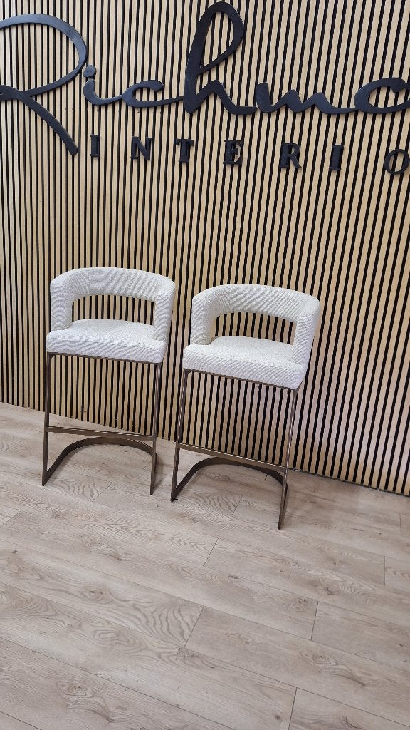Richmond Interiors Counterstoel Ellis - Biscotti  *SALE*, Huis en Inrichting, Ophalen, Richmond Interiors, Met voetsteun, 60 tot 90 cm