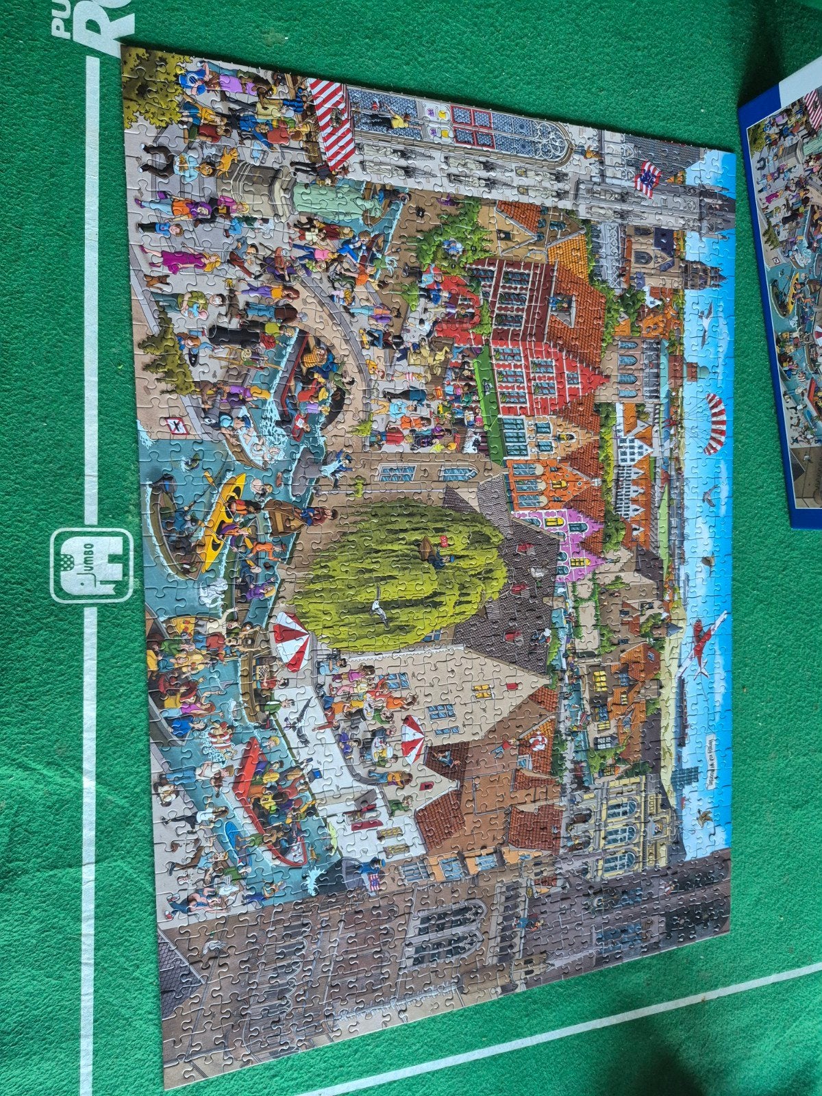 Legpuzzel Brugge 1000 stukjes, Ophalen of Verzenden, 500 t/m 1500 stukjes, Zo goed als nieuw, Legpuzzel