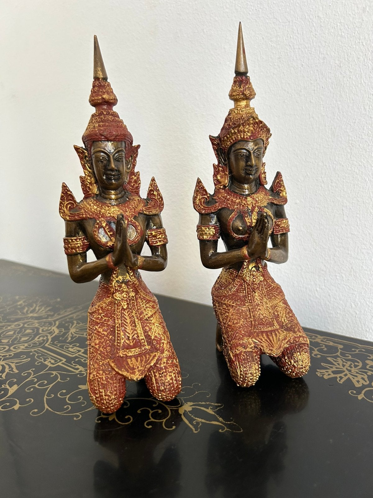 2 bronzen Theppanom, Ophalen of Verzenden, Zo goed als nieuw