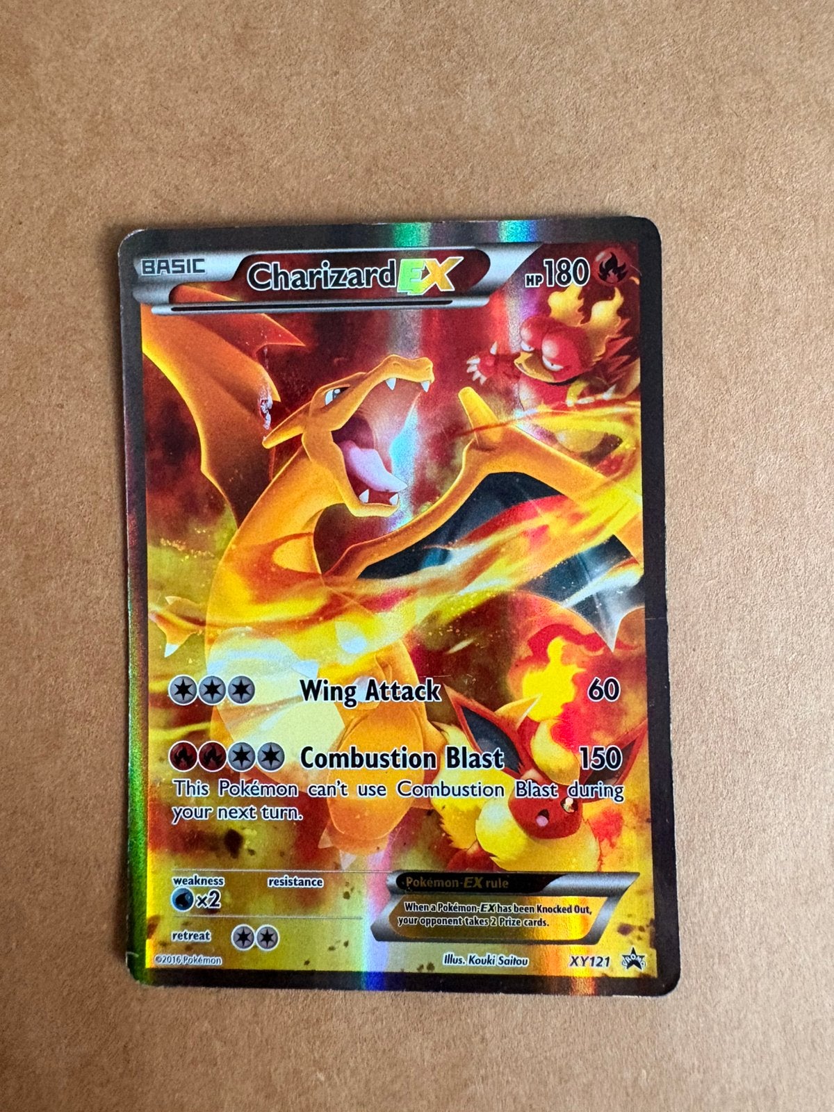 Pokémon Charizard EX XY121 Promo Full Art - Origineel, Ophalen of Verzenden, Zo goed als nieuw