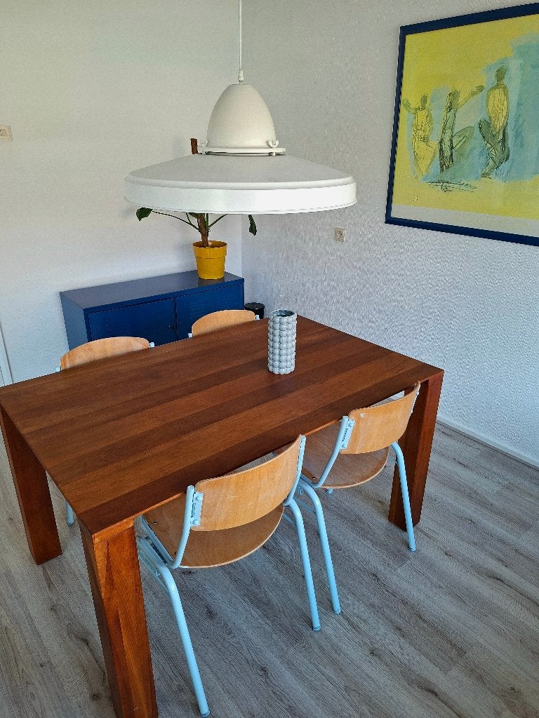 Eettafel, Huis en Inrichting, Tafels | Eettafels, Gebruikt, 50 tot 100 cm, 100 tot 150 cm, Vier personen, Rechthoekig, Kersenhout