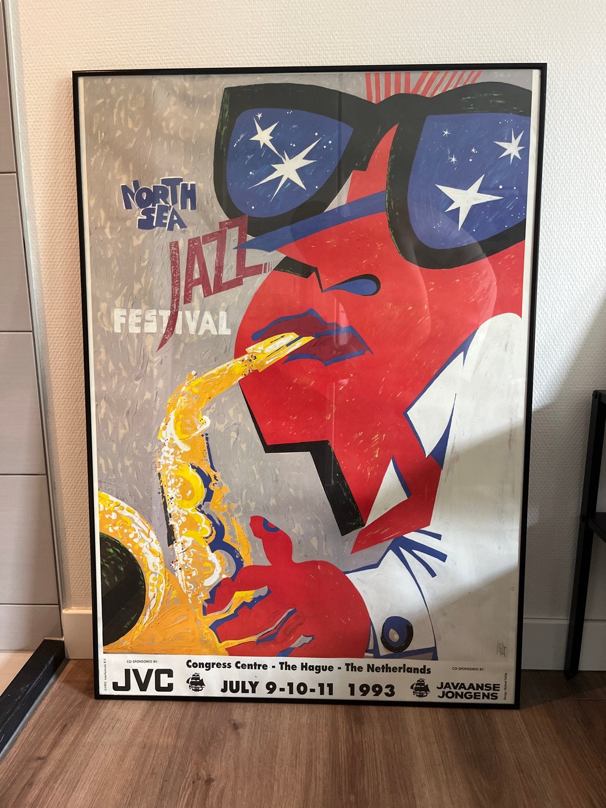 Originele North Sea Jazz 1993 poster, ingelijst, Ophalen, Rechthoekig Staand, Met lijst, Deurposter of groter