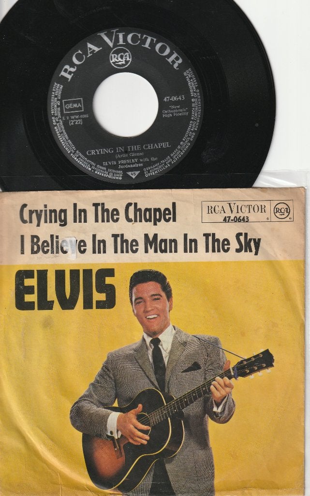 Elvis Presley - Crying In The Chapel Fotohoes 1965, Ophalen, Gebruikt, Pop