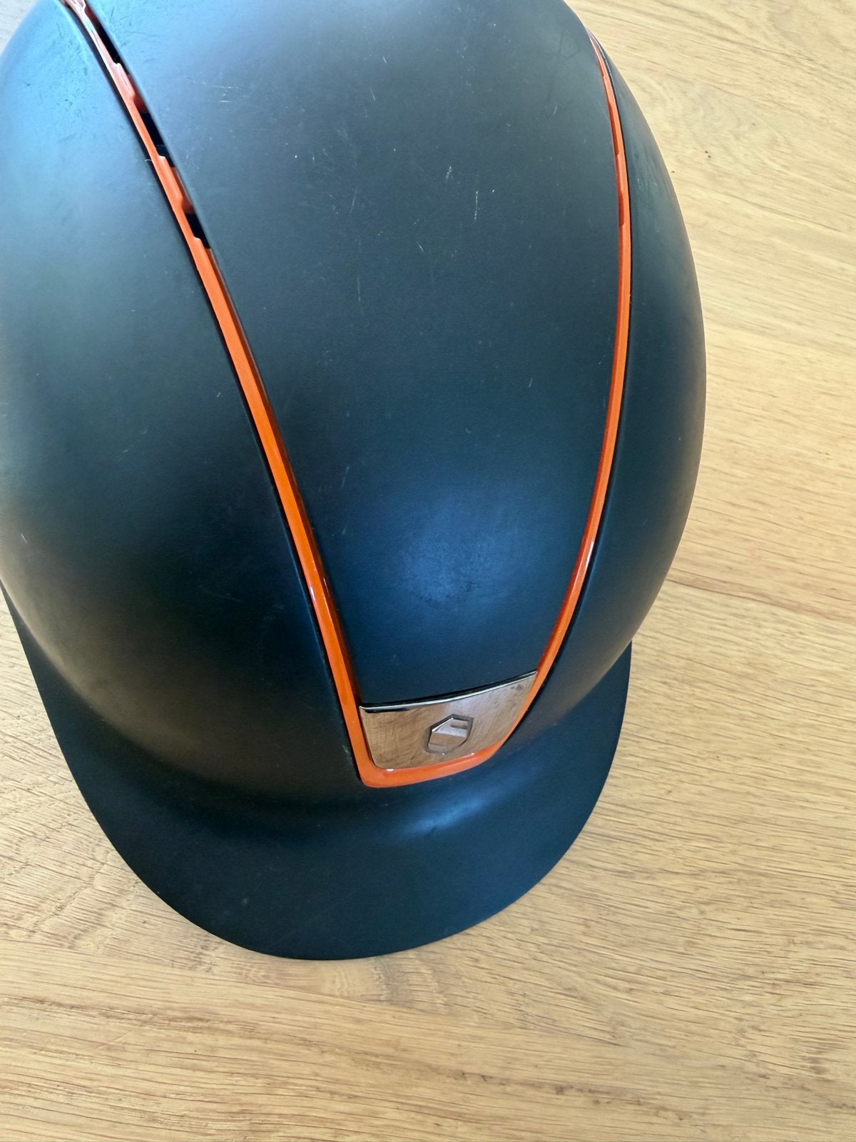 Samshield cap maat M, Dieren en Toebehoren, Paardrijkleding, Blauw, Gebruikt, Dressuur, Ophalen of Verzenden