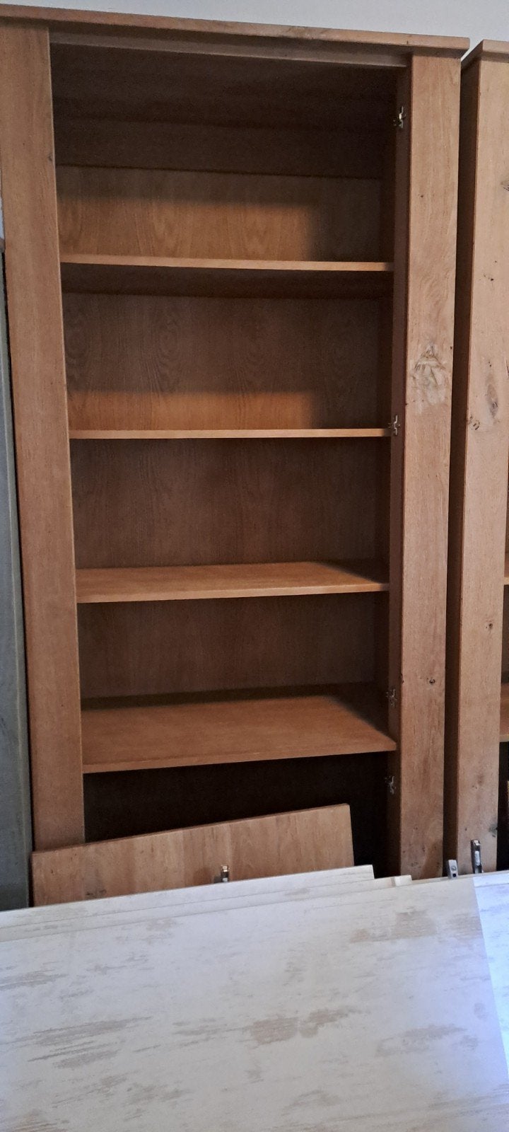 Moet weg, gestoomd eiken, en slaapkamer meubels, Huis en Inrichting, Ophalen, 200 cm of meer, Eikenhout, 25 tot 50 cm