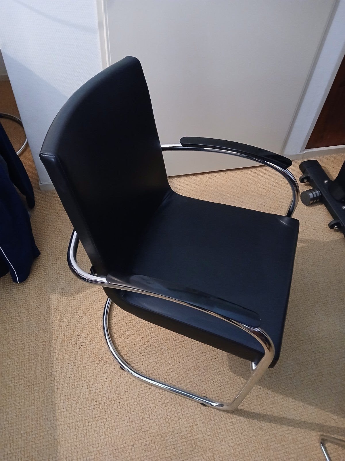 Gispen Today Dutch Originals stoel RH 412 / 6 stuks, Huis en Inrichting, Stoelen, Gebruikt, Zwart, Leer, Ophalen of Verzenden
