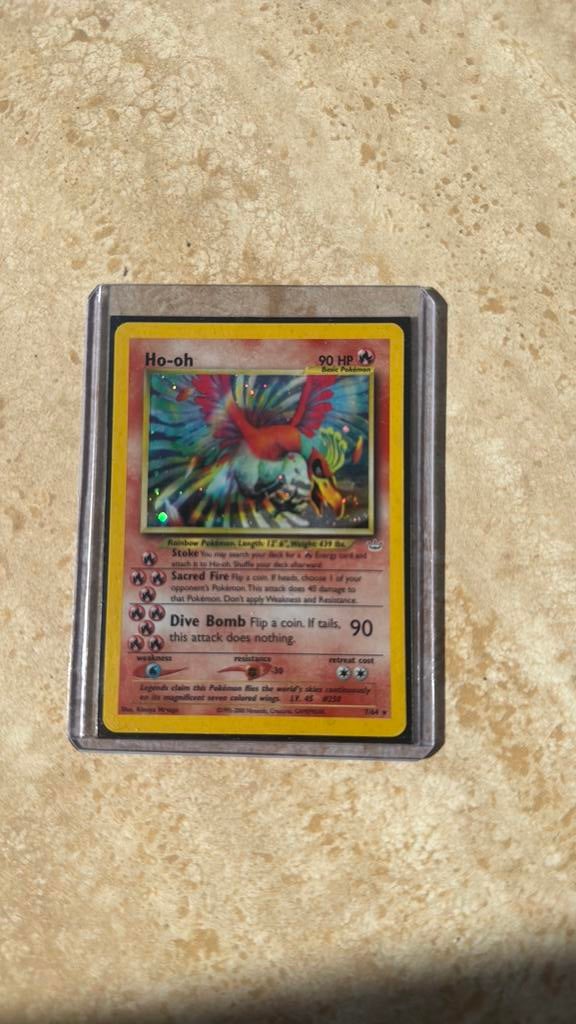 Ho-oh pokemonkaart, Verzenden, Zo goed als nieuw