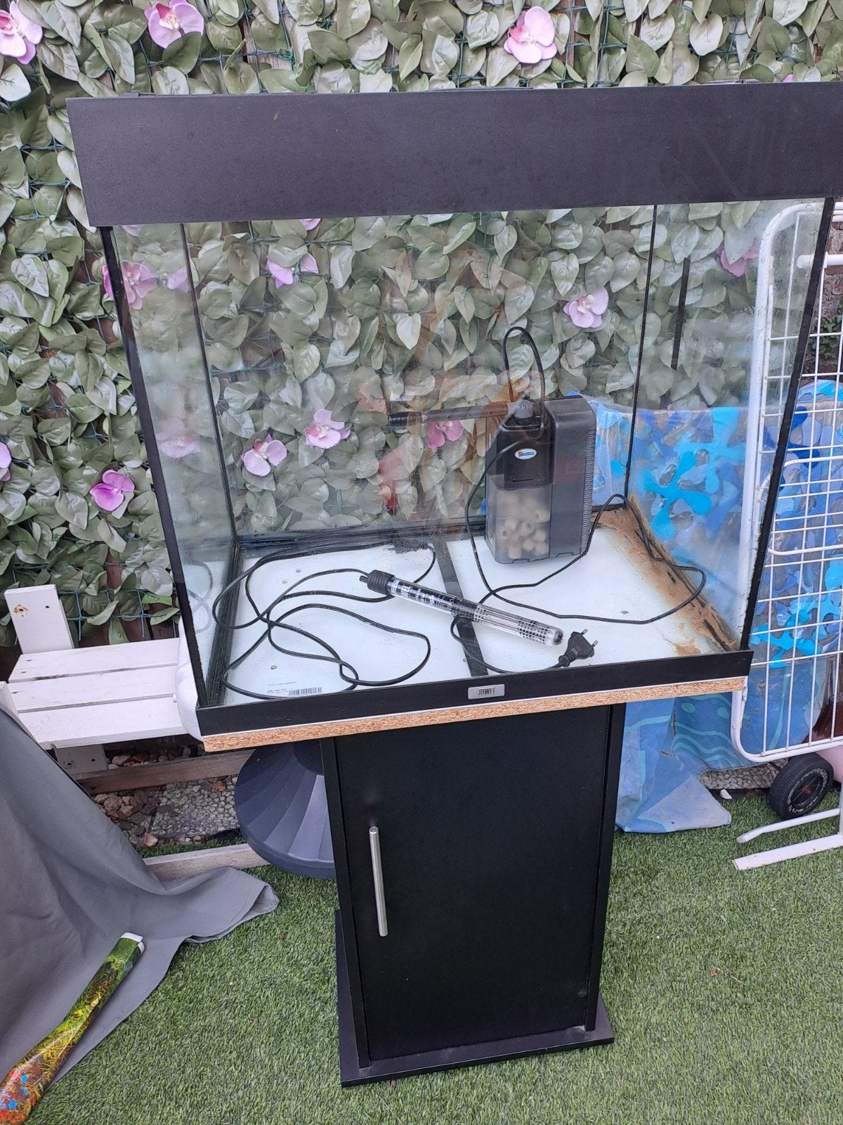 Juwel aquarium te koop 60x58x40cm complete met meubel ,, Ophalen, Gebruikt, Verwarming, Gevuld zoetwateraquarium