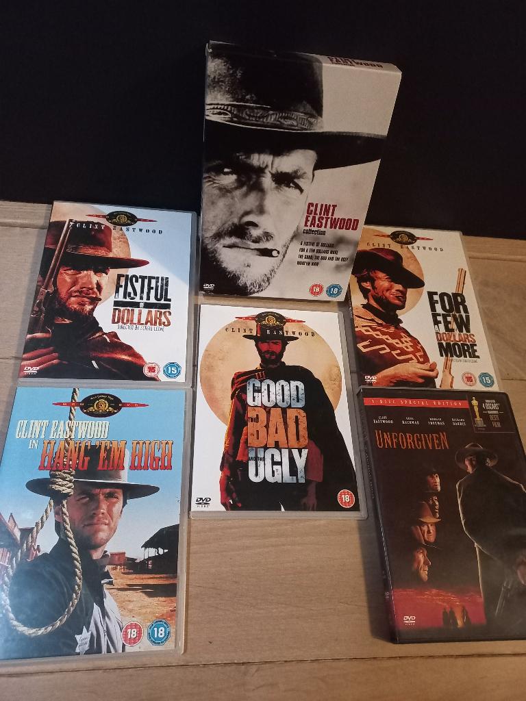 Clint Eastwood 5xDVD SET - Western Classics, 1960 tot 1980, Alle leeftijden, Ophalen of Verzenden, Zo goed als nieuw