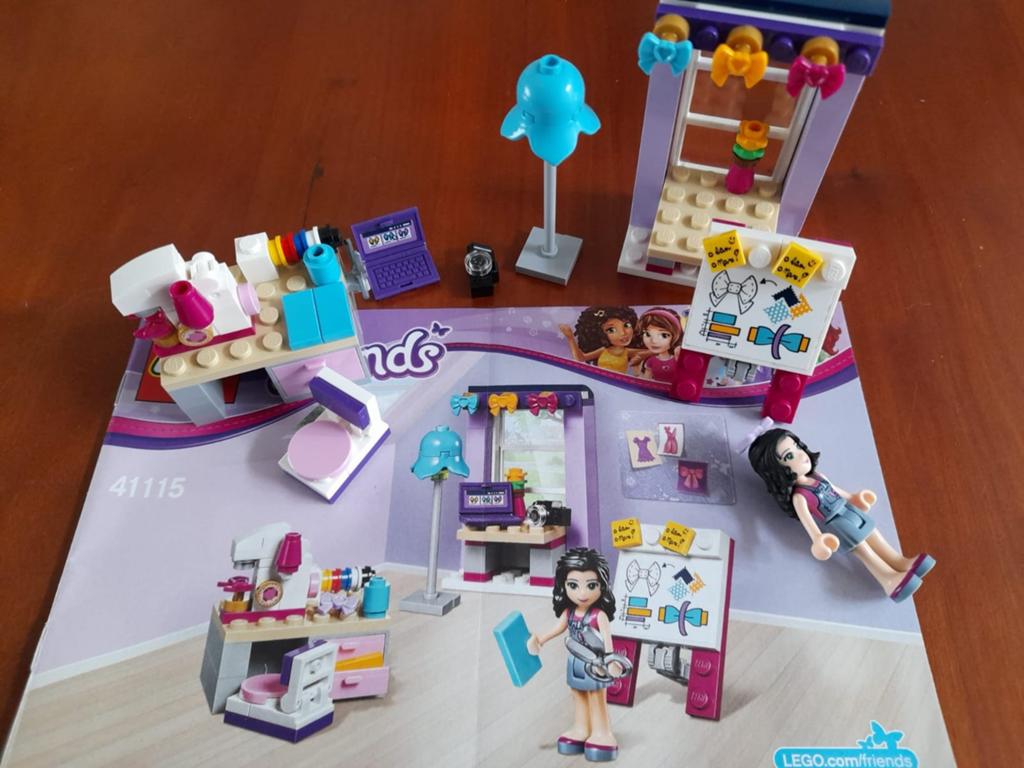 Lego friends Emma's atelier 41115 complete set met boekje, Lego, Friends, Ophalen of Verzenden, Complete set