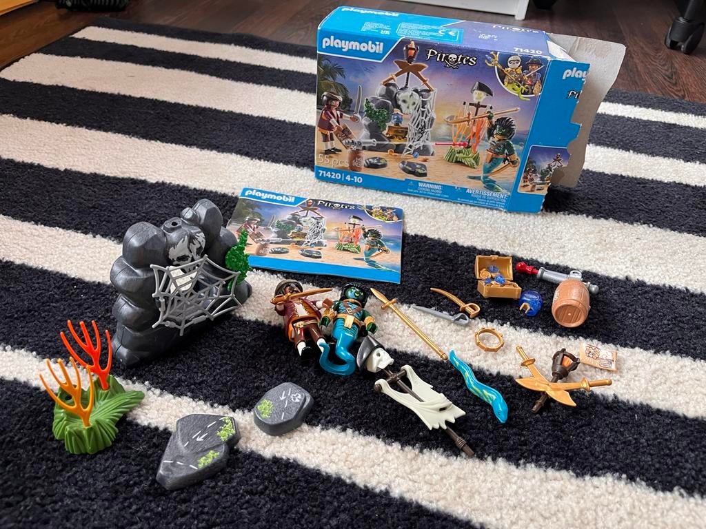 Playmobil piratenset 71420 zgan, Kinderen en Baby's, Speelgoed | Playmobil, Ophalen of Verzenden, Gebruikt, Complete set