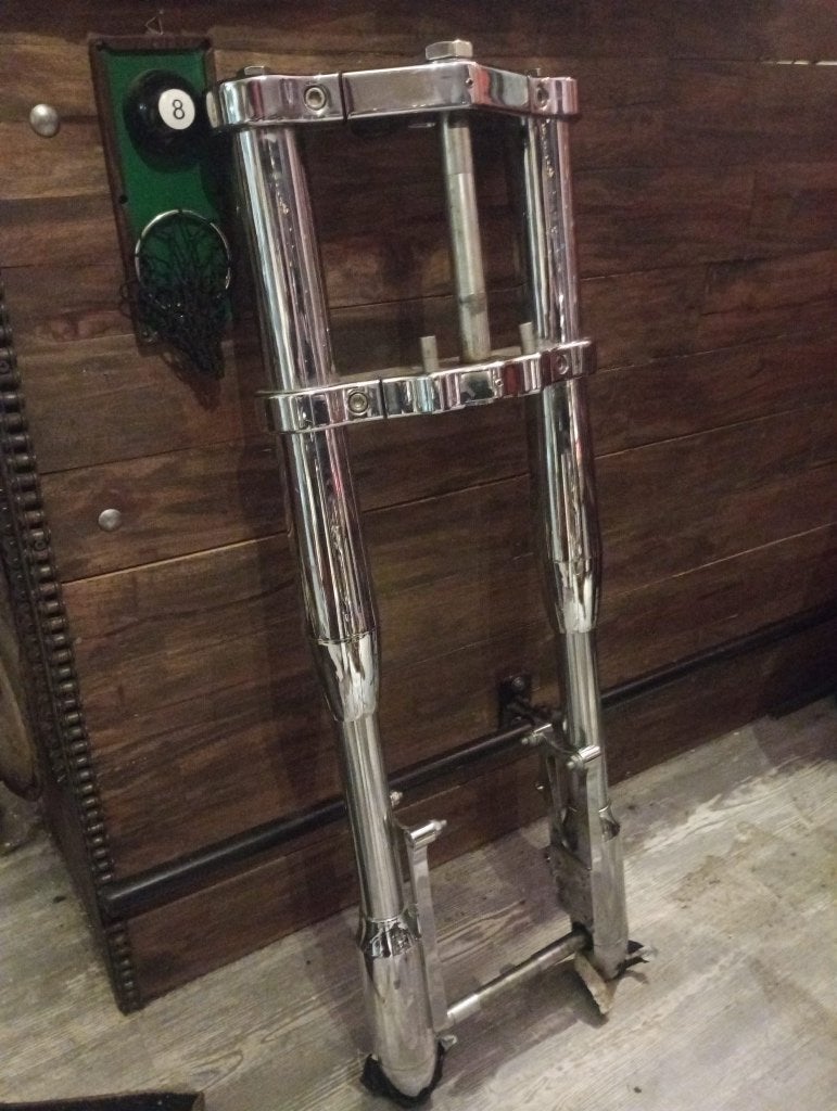 Alu voorvork Harley Davidson, Motoren, Ophalen, Gebruikt
