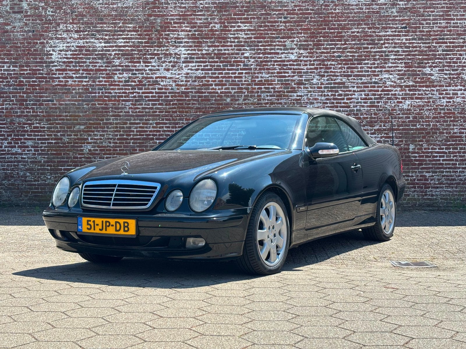 Mercedes-Benz CLK 2.0 Clk200 Komp Cabrio Final AUT 2002, Auto's, Automaat, 1998 cc, Achterwielaandrijving, Zwart