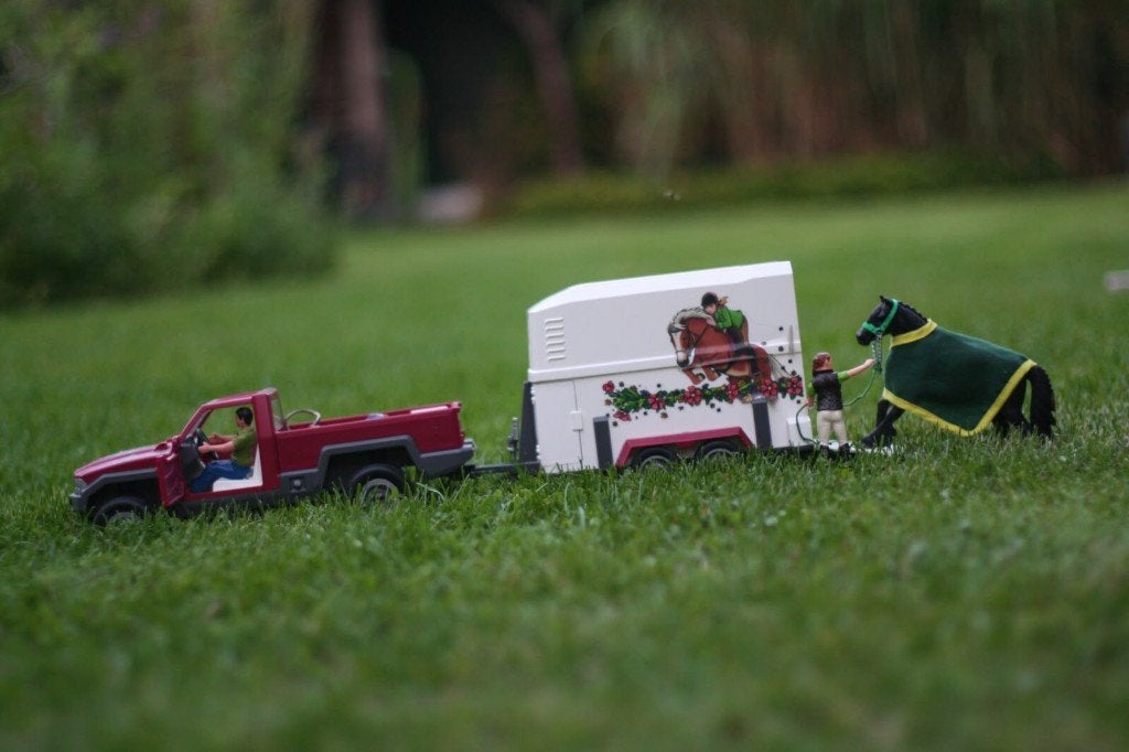 Mooie trailer van Schleich, Ophalen of Verzenden, Zo goed als nieuw