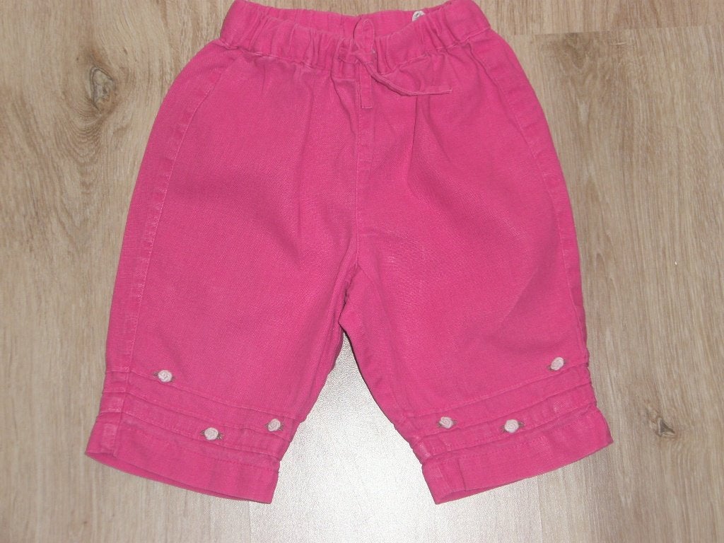 Nieuwe roze linnen H&M broekje broek zomer broekje maat 62, Broekje, Meisje, H&M, Nieuw