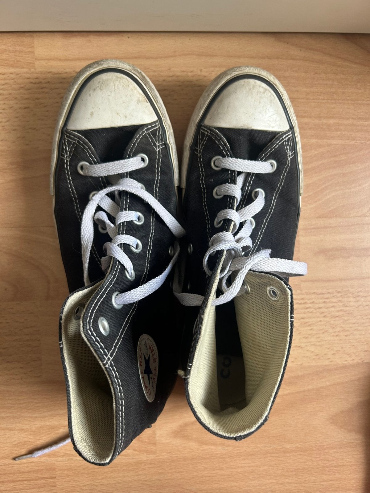 Converse Schoenen ( Maat 37.5), Zwart, Ophalen of Verzenden, Sneakers of Gympen, Gedragen