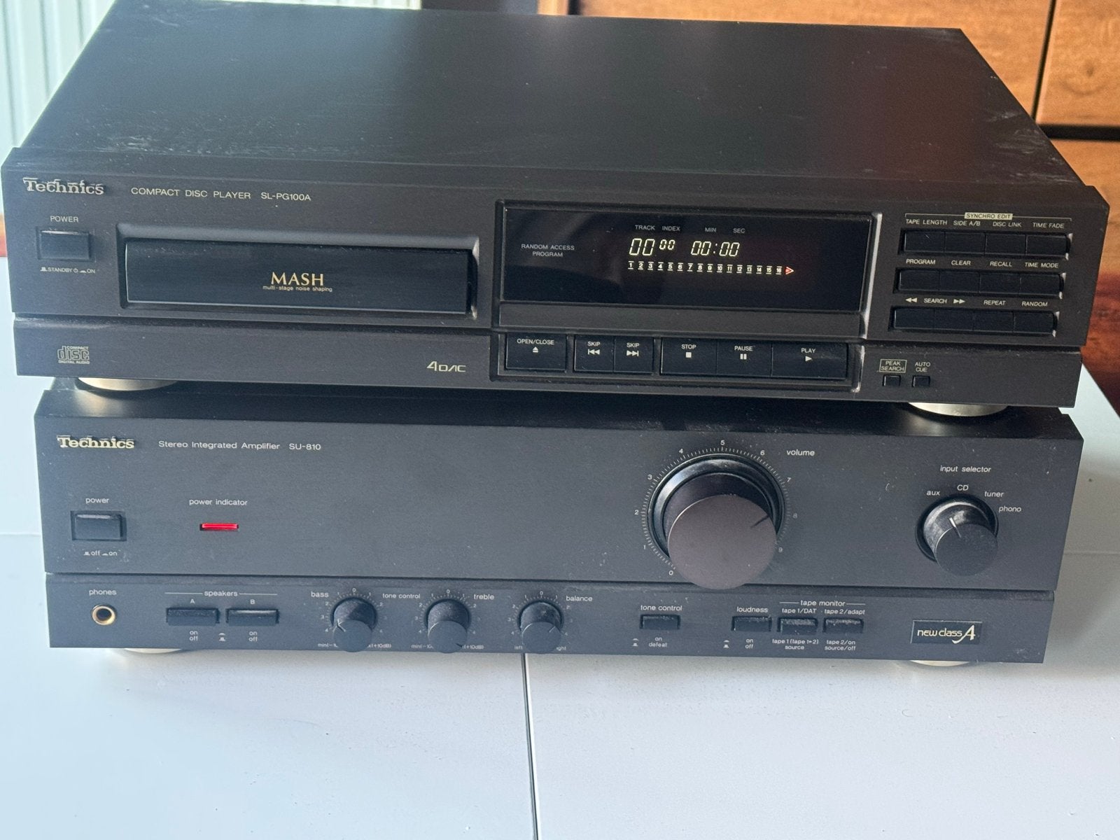 Technics SL-PG100A CD-speler & SU-810 Versterker, Ophalen of Verzenden, Gebruikt, Cd-speler, Losse componenten