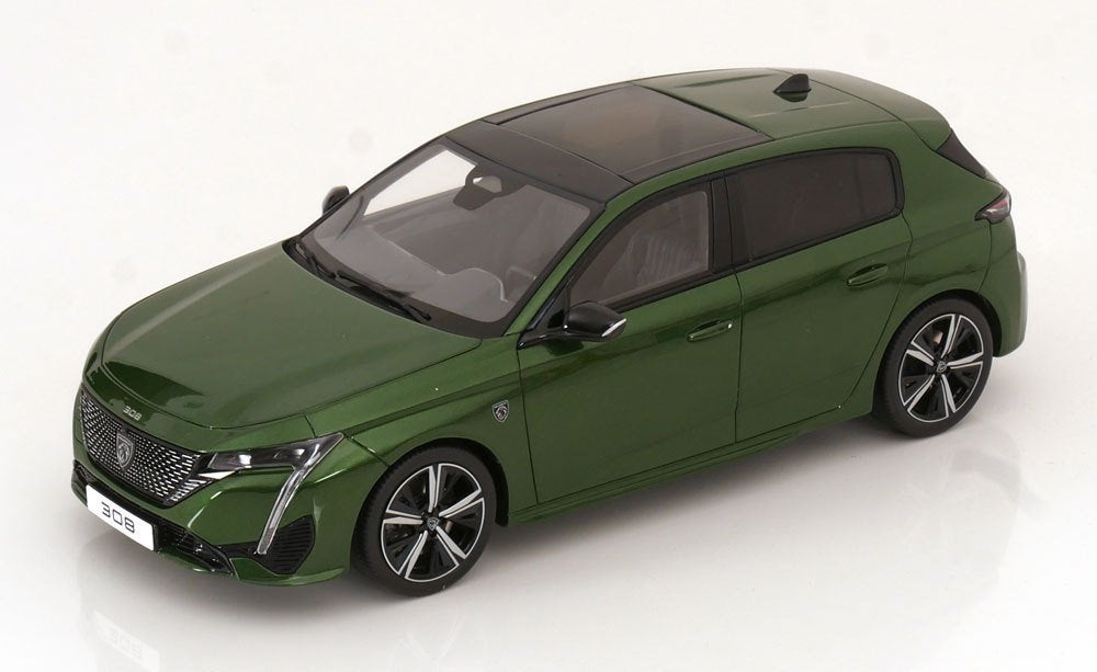Ottomobile 1:18 Peugeot 308 GT olijfgroen 2022 nieuw, Ophalen of Verzenden, Nieuw, Auto, OttOMobile