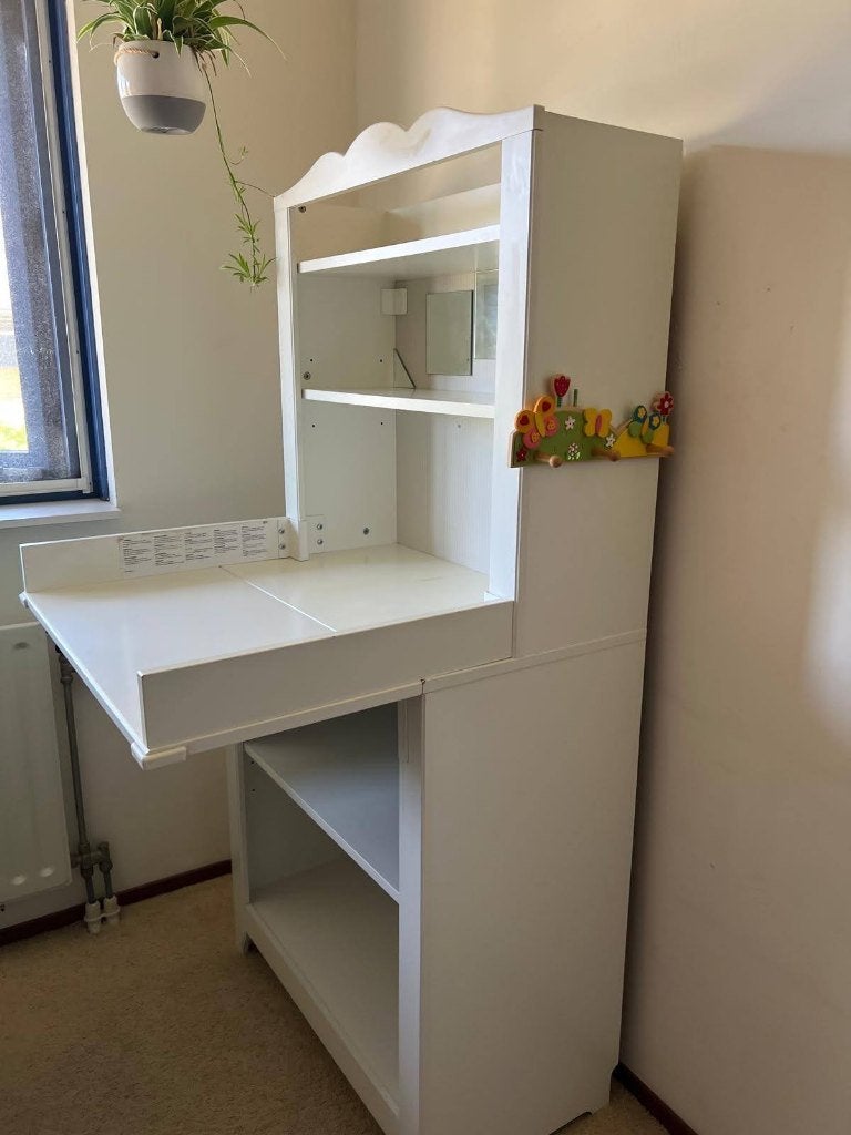 Commode/kinderkast wit IKEA Hensvik, Ophalen, Gebruikt, 70 cm of meer, 105 cm of meer