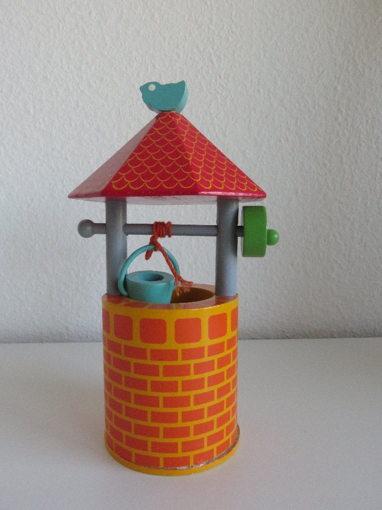 Houten Waterput, wensput voor bij poppenhuis, Ophalen of Verzenden, Zo goed als nieuw, Decoratie