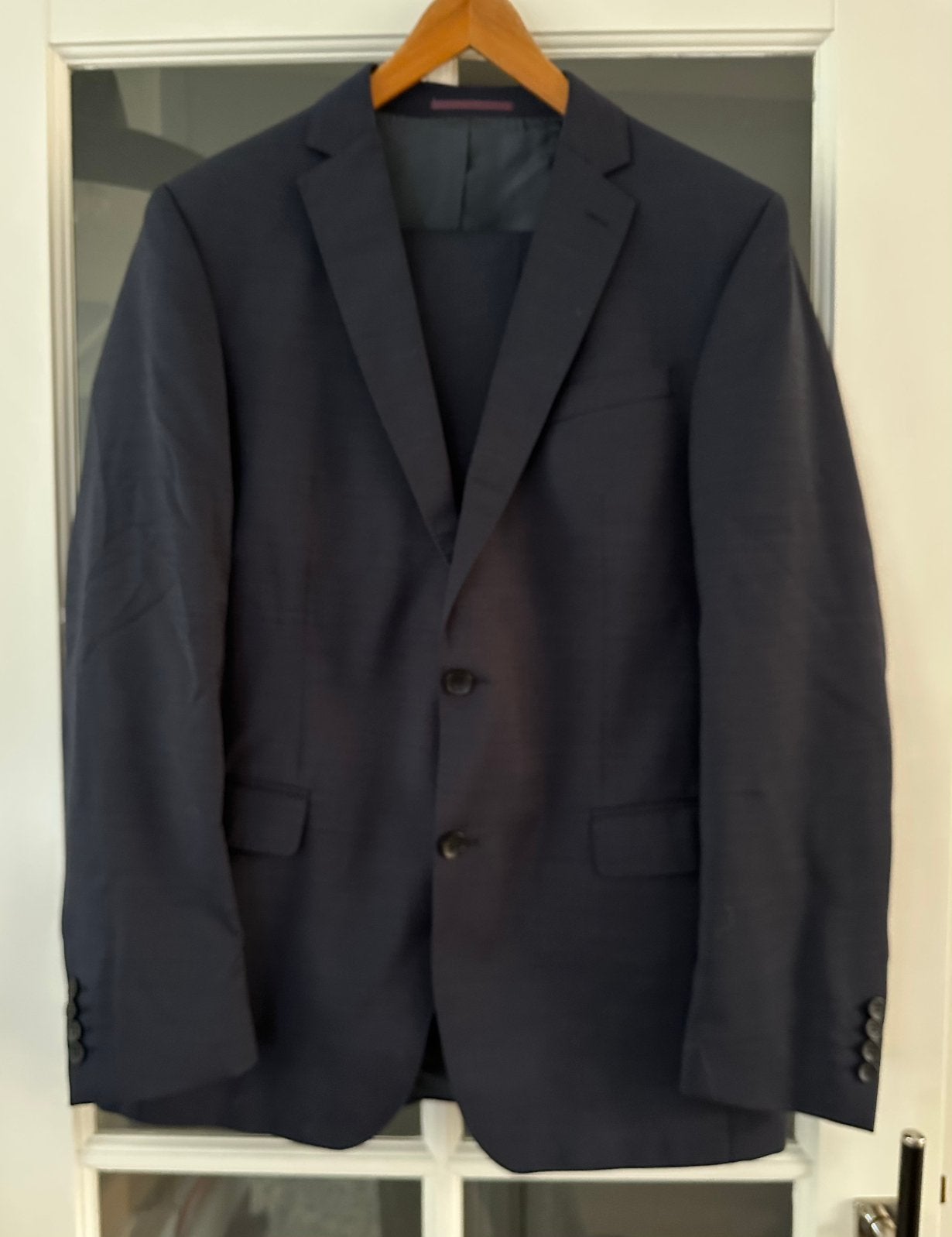Nieuw donkerblauw colbert + pantalon Carl Gross maat 52 / 54, Ophalen of Verzenden, Nieuw, Maat 52/54 (L), Blauw