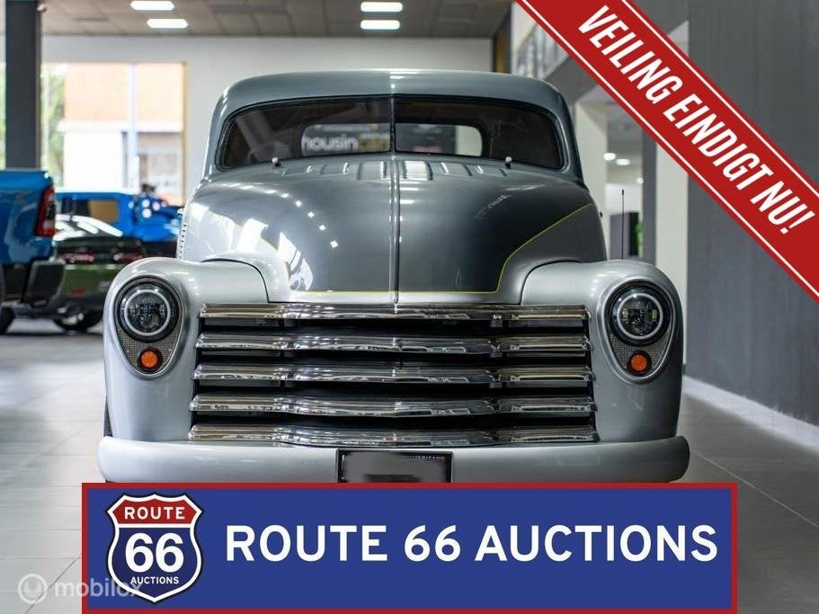 Chevrolet 3100 Pickup | 1948 | Route 66 Auctions, Auto's, Overige carrosserieën, Chevrolet, Zwart, Bedrijf