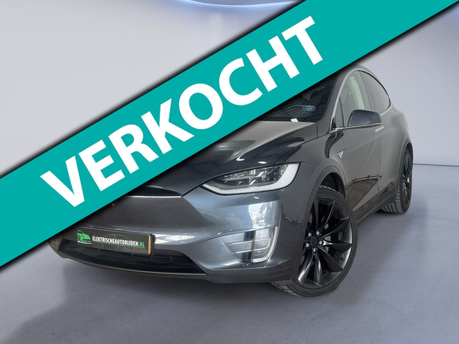 Tesla Model X 90D Base 7p.|FREE SUPERCHARGE|TREKHAAK|LUCHTVE, Auto's, Tesla, Automaat, Model X, Zwart, 428 pk