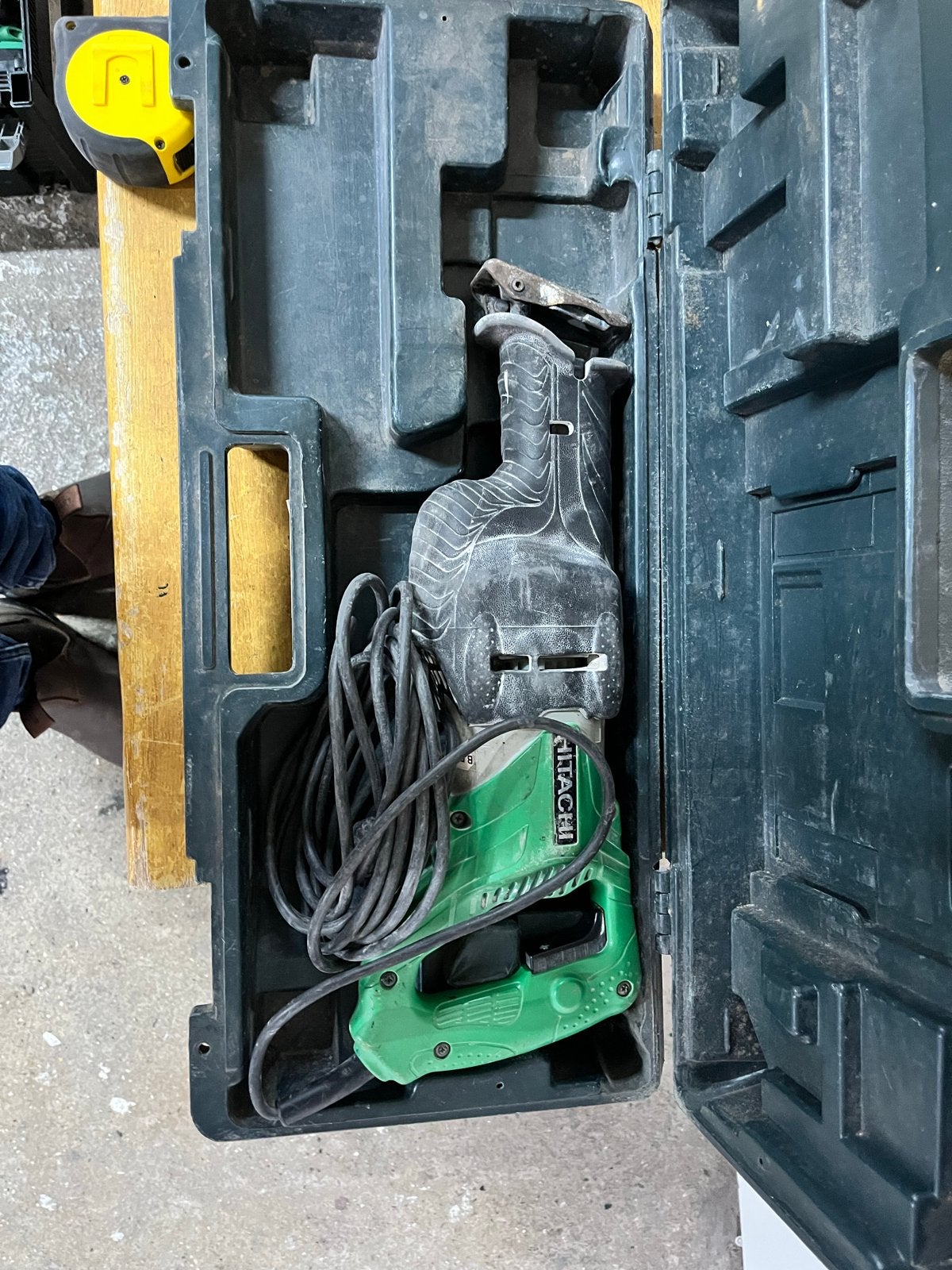 Hitachi Reciprozaag in koffer, Ophalen of Verzenden, Gebruikt, Reciprozaag