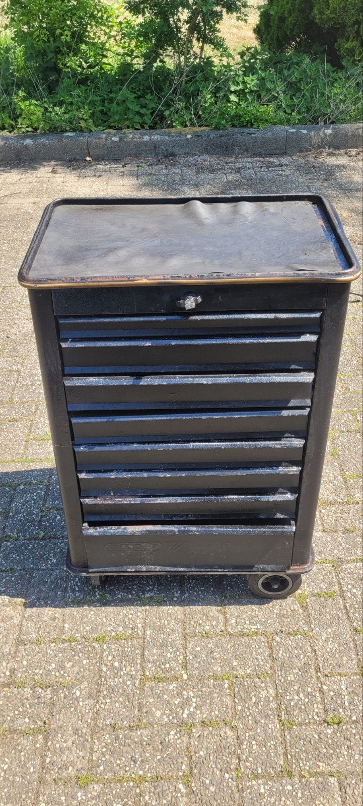 Gedore gereedschapwagen met inhoud, Ophalen, Gevuld